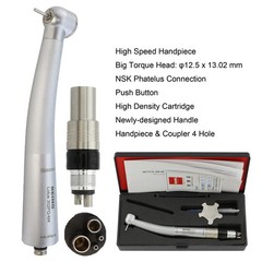 BEING Dental High Speed Handpiece Fiber Optic KaVo NSK Coupler 4 Hole 6 Pin LED