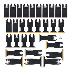30Pcs Oscillating Tool Blades Titanium Multi Tool Blades for Metal Wood Plastic