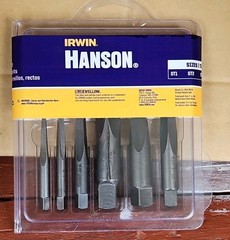 6 Pc. Irwin Screw Extractor Set Hanson Industrial Tools #53645 Made In USA