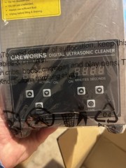 CREWORKS 2L JX-010S Ultrasonic Cleaner with Timer Heating Machine Sonic Cleaner