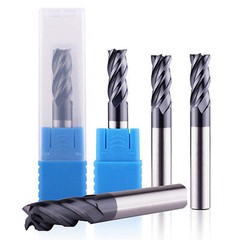 5 PCS 4 FLUTE 1/16 END MILL SOLID CARBIDE TIALN COATED X 3/16 X 1-1/2 BIT