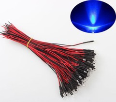 5mm 3mm LED Bulb Lamp Diodes Light Pre-Wired 12V 20cm DC Fr DIY Car Boat Toy LOT