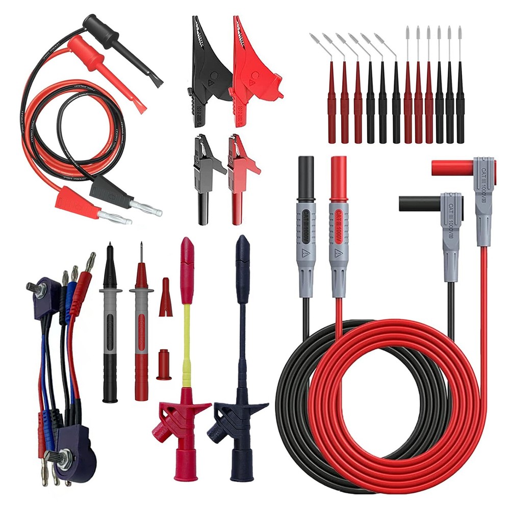 26x Multimeter Test Lead Set Potentiometers Alligator Clip Test Plug Probe Pen