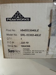 PeakWorks SRL-53302-40LE Self-Retracting Lifeline, Galvanized Steel, 40′ Lifelin