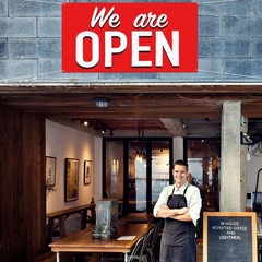 We Are Open Banner Polyester Oxford Cloth We Are Open Store Sign Outdoor Indo…