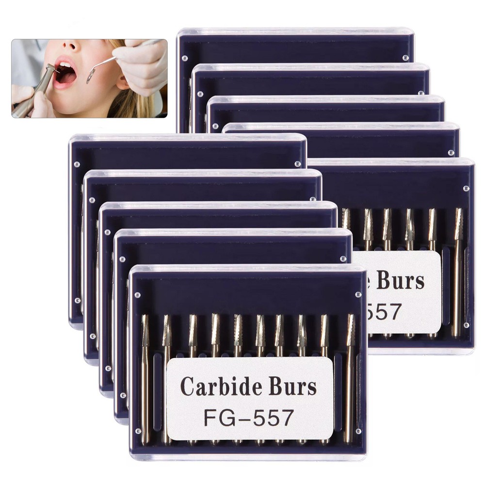 FG557 Carbide Burs Friction Grip Dental Burs (Choose Your Qty)