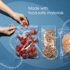 – 3” X 4” (1000 Count) 2 Mil Clear Reclosable Zip Plastic Poly Bags with Rese…