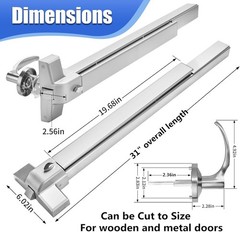 Heavy-Duty 31.5″ Stainless Steel Push Bar Panic Exit Device