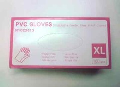 XL Disposable Vinyl Gloves (PVC, Powder- Free) Sold Per Case
