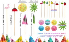 160 Pcs Cocktail Drink Decoration Accessories 60 Drink Cocktail Umbrellas 100