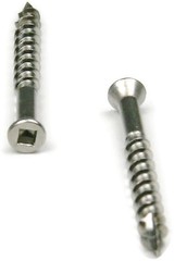 Stainless Steel Deck Screws Square Drive Wood #8 x 1-1/2″ Qty 1000