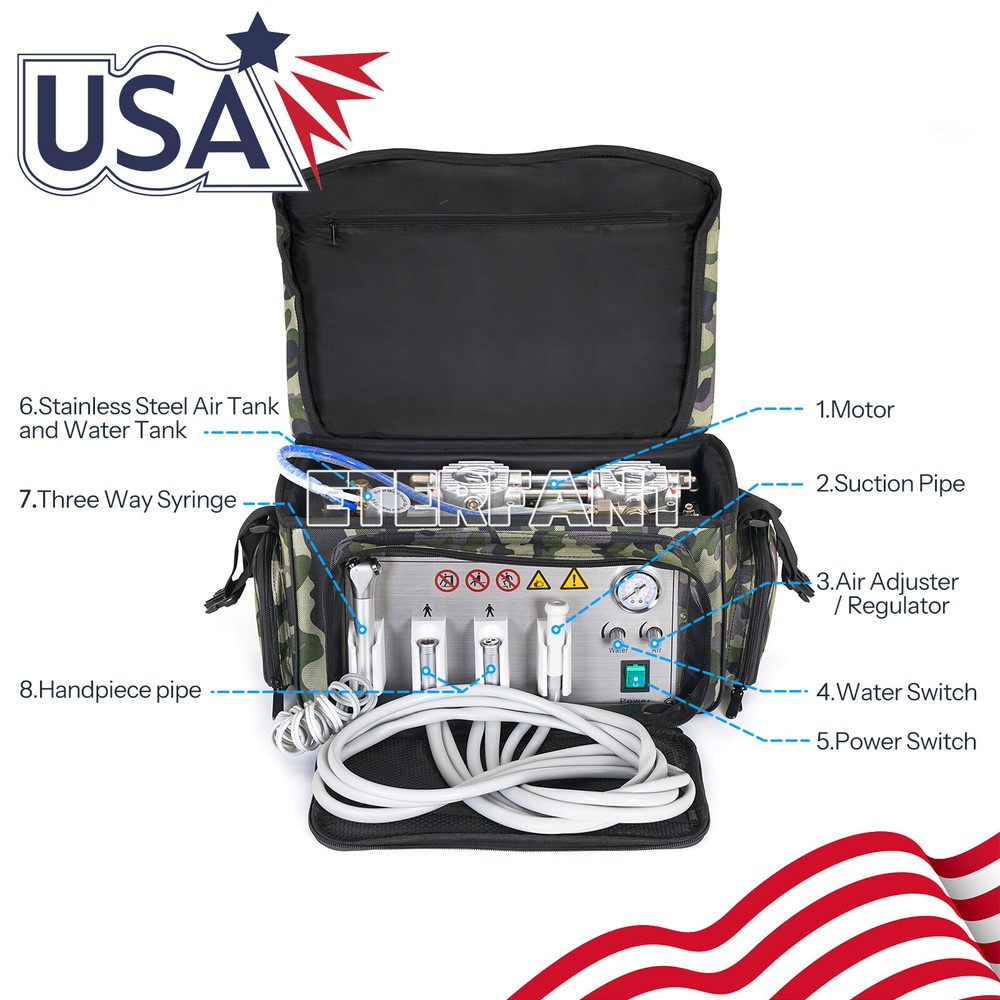 Dental Delivery Cart Treatment/Turbine Unit/Air Compressor Suction System 4Hole
