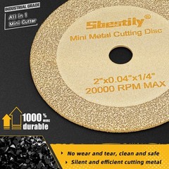 Sbestily Diamond Cutting Wheel 2 Inch Die Grinder Cut Off Wheel for Metal & S…