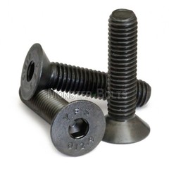 #6-40 Flat Head Socket Caps Screws, 82° Countersunk Alloy Steel Black Oxide SAE