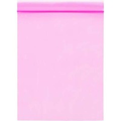 Antistatic Pink 4-Mil Zip Seal HEAVY-DUTY Static Reclosable Top Lock Bags