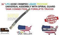 3 FEET 36 INCHES FORKLIFT PROPANE LPG HOSE SPYRAL GUARD RR015-36-F TAIWAN