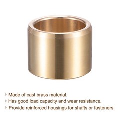 Sleeve Bearings 30mm x 38mm x 30mm Wrapped Oilless Bushings Cast Brass 2pcs