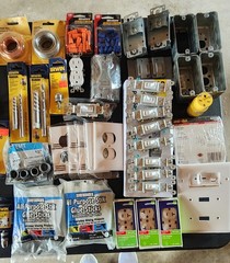 IRWIN Hanson Tap & Die/Drill Bit Mixed Lot w/ Electrical Boxes, Outlets & More