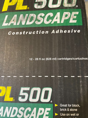 Loctite PL 500 28 oz Landscape Adhesive Block Brown Case of 12 pack