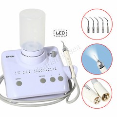 LED Dental Portable Ultrasonic Scaler 2*Bottles Fits EMS Woodpecker Handpiece US
