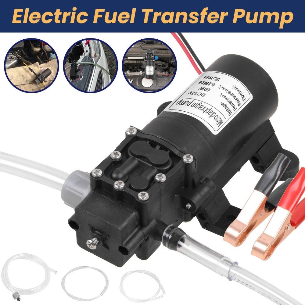 12V Motor Oil Fuel Fluid Extractor Electric Siphon Transfer Change Pump 60W.