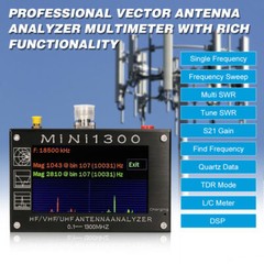 Mini1300 Antenna Analyzer 0.1Mhz~1300MHz Vector Network Analyzer Multitester