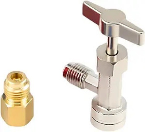 Self-Sealing Can Tap, Refrigerant Can Opener with Tank Adapter for Size: R134a