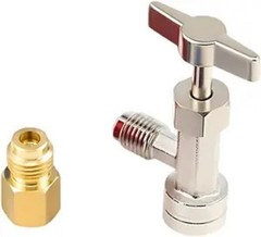 Self-Sealing Can Tap, Refrigerant Can Opener with Tank Adapter for Size: R134a