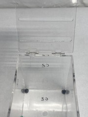 Clear Acrylic Parafilm M & Foil Dispenser 2-Slots 4-3/4”L x 6-3/4”W x 6-3/8”H B