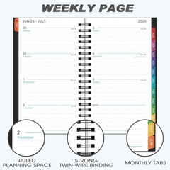 2026-2027 Pocket Calendar/Planner – Weekly & Monthly Pocket Planner for Purse…