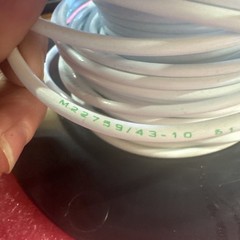+/-40 feet M22759/43-10-9, 10 AWG *SILVER*-Coated Copper NSN: 6145011701437ma