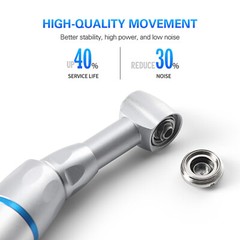 Dental Low Slow Speed Handpiece Contra Angle Push Button Fit E-Type Motors