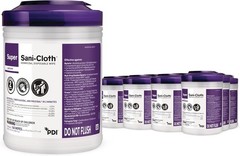 12 Case Super Sani-Cloth Germicidal Wipe Medical Devices Cleaning 1920 Count