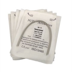 Dental Orthodontic Thermal Activated Archwires Niti Arch Wire Ovoid Natural Form