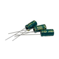 20PCS 10V 470UF Capacitor 6x12mm(0.24×0.47in) High Frequency Aluminum Electro…
