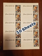 10 Sheets please deliver to address shipping labels (PDT) pen pal, mail