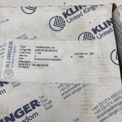 KLINGER UNITED KINGDOM GASKETS SWGAAAADXXG0008001 3” 150LBS B16.20 CS-304/G QT6
