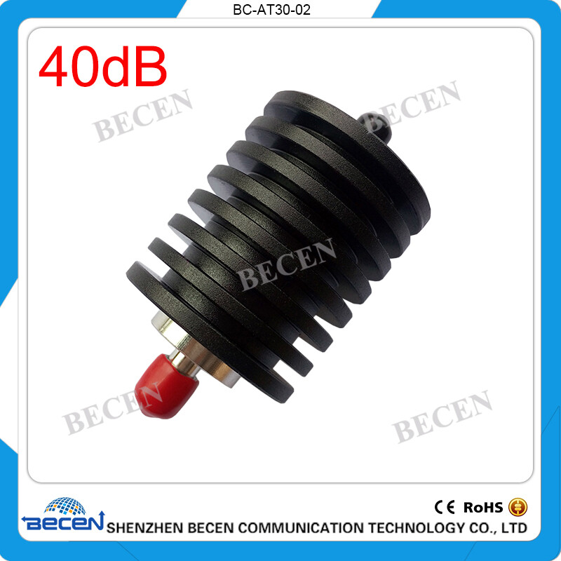 30W SMA 40dB Attenuator Plug male to Jack female 30 Watt DC-3Ghz rf Attenuator