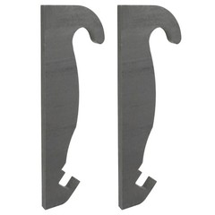 2pcs Steel Quick Attach Bracket 1-1/2″ For Cat Fusion Coupler Loader mounts
