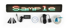 Programmable Tri-Color LED Sign with Remote 4″x26″, Electronic Message Display