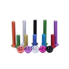 10PCS Aluminum Alloy M3 M4 M5 Colourful Anodizing Hex Socket Button Head Screws