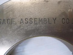 12574 Gage Assy. 2.600-28 UNS-2A Go PD 2.5754 Lo PD 2.5709 Thread Ring Gage Set