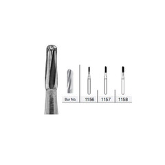 Beavers Kerr Dental Midwest FG #1157SS Straight Dome Plain Carbide Burs 100/Pk