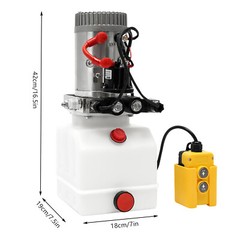 4.23 Quart Double Acting Hydraulic Pump Electric Hydraulic Pump for Dump Trailer