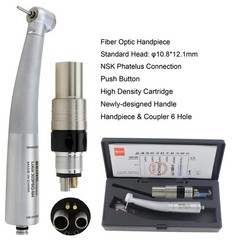 BEING Dental High Speed Handpiece Fiber Optic KaVo NSK Coupler 4 Hole 6 Pin LED