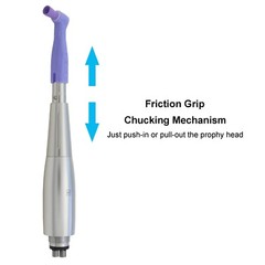Dental Prophy Hygiene Handpiece Air Motor 3 Nose Cone 4 Holes 360 Degree Swivel