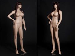 Ladies Flesh Tone Realistic Pretty Full Body Female Mannequin with Wig