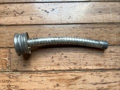Vintage Metal Flexible Gas Fuel Oil Can Pouring Nozzle Spout Hose