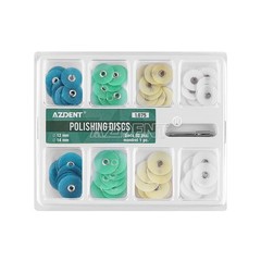 AZDENT Dental Composite Finishing Polishing Disc Metal Bush Contouring Kit