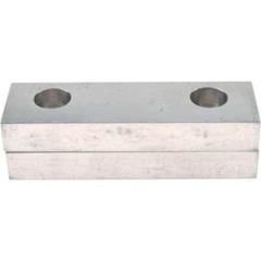 1 Pair Gibraltar Soft Aluminum Vise Jaws, Flat/No Step, 5/8″ Thick x 4″ Wide